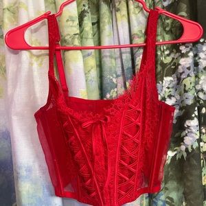 Red Victorias Secret Corset